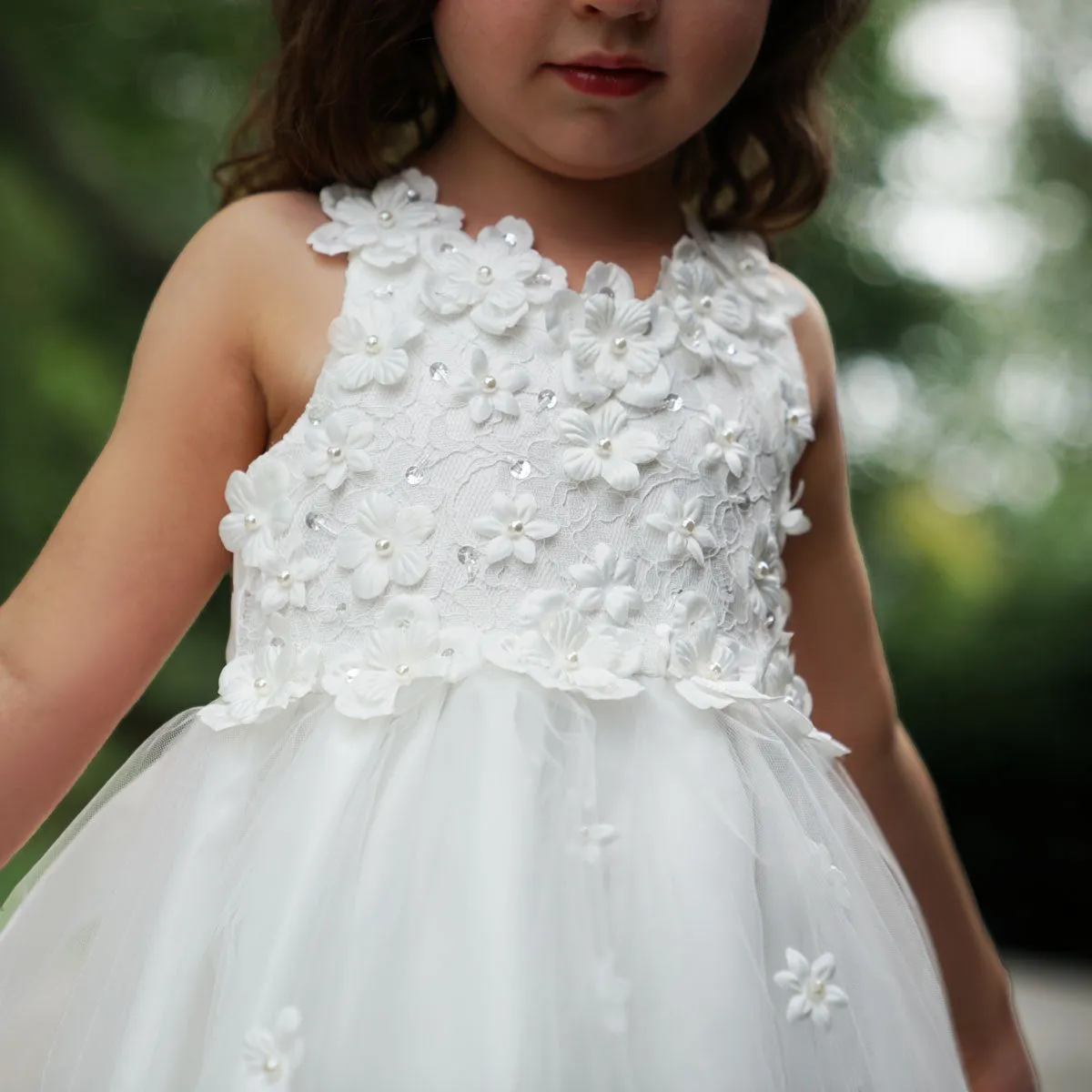 Fiona Flower Girl Dress – Magnolia White