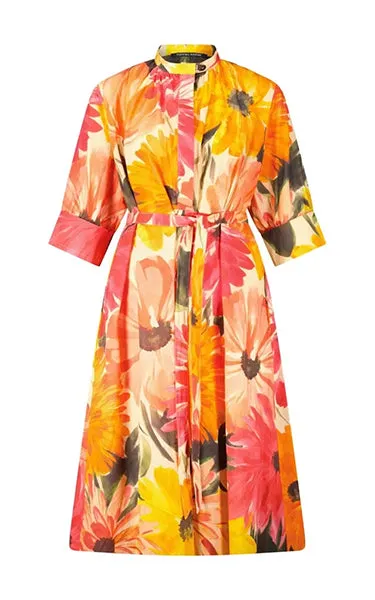 Hannes Roether Orange Print Dress