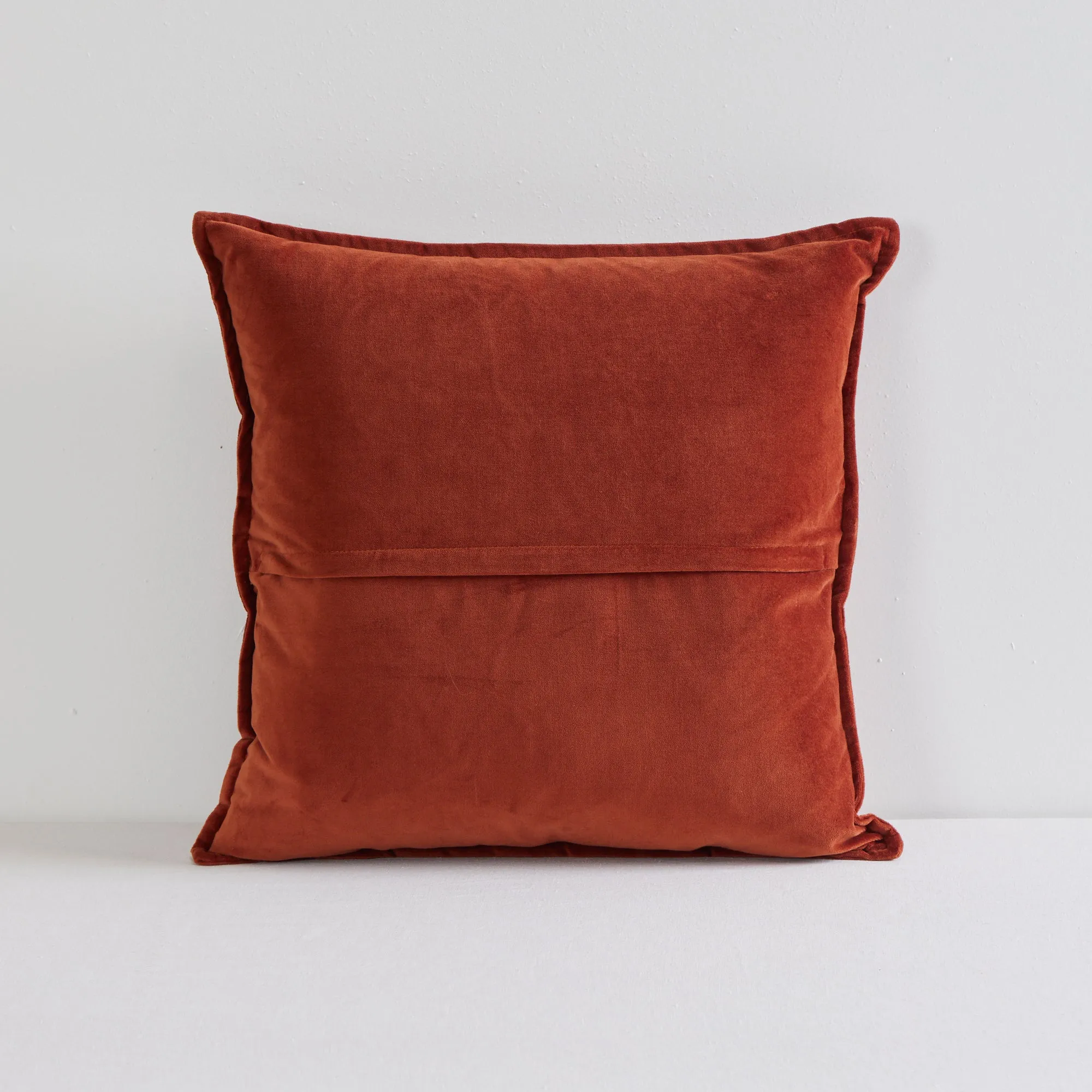 Hudson V2 Velvet Cushion - Rust - 50X50