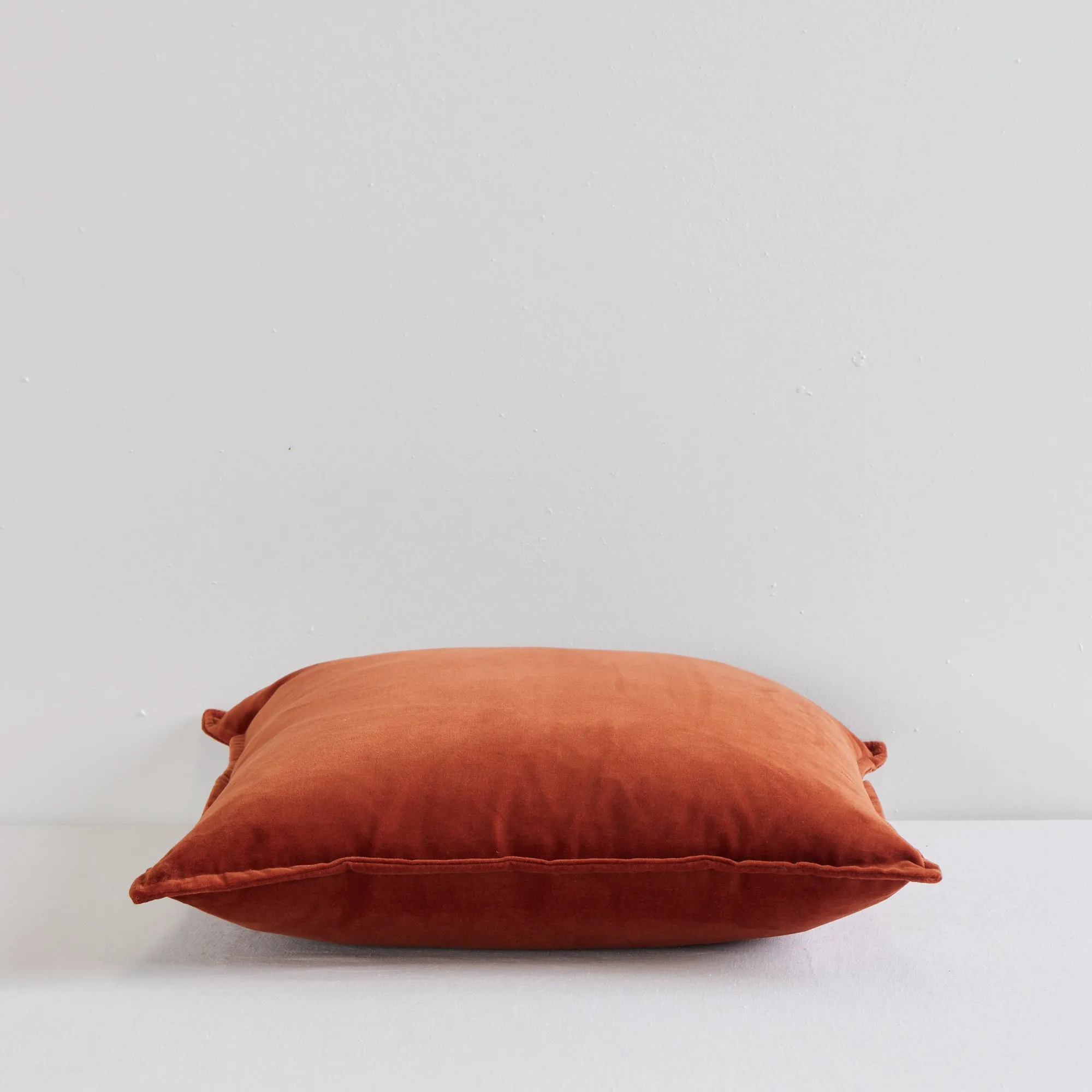 Hudson V2 Velvet Cushion - Rust - 50X50