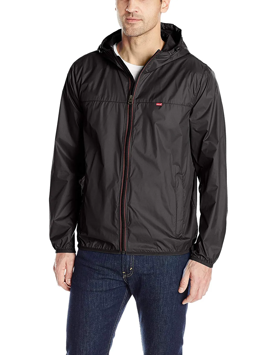 Levi's Men's Lightweight Hooded Packable Wind Breaker