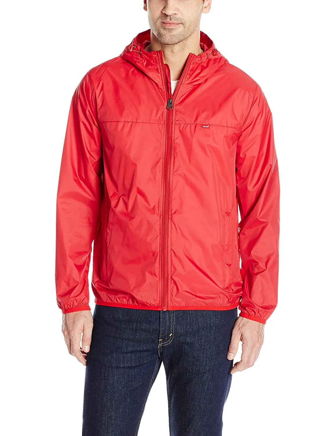 Levi's Men's Lightweight Hooded Packable Wind Breaker