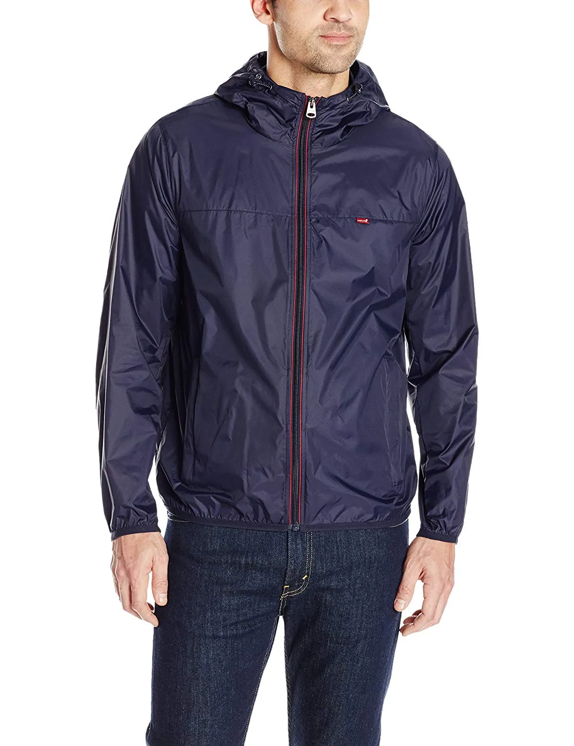 Levi's Men's Lightweight Hooded Packable Wind Breaker