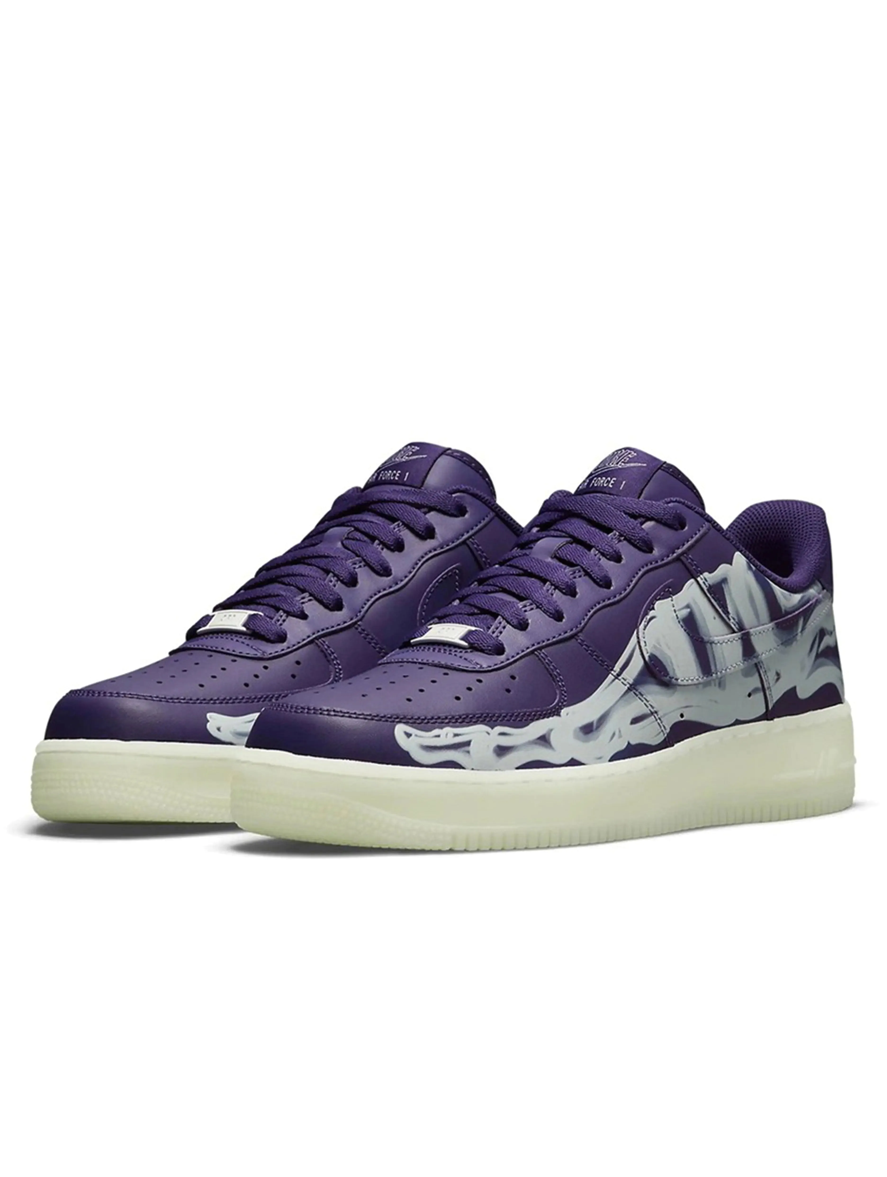 Nike Air Force 1 Low '07 QS Purple Skeleton Halloween [2021]