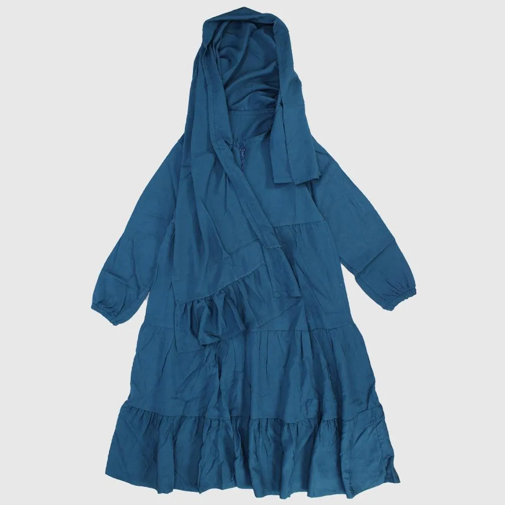 Petroleum Blue Praying Gown Isdal