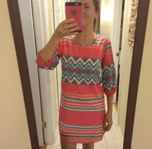 Pink in Aztec Dress