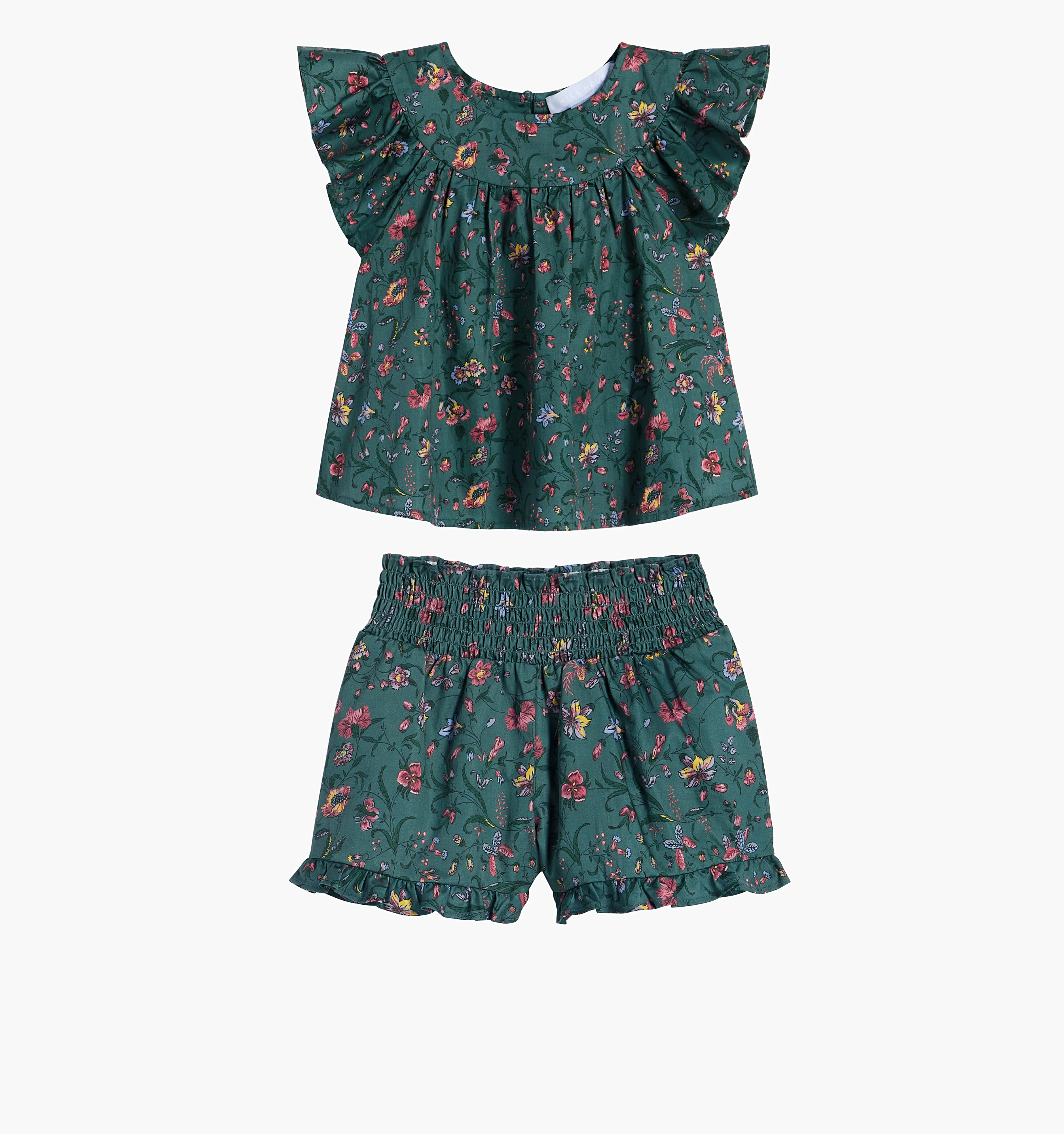 The Tiny Heidi Set - Bottle Green Fleur Chintz