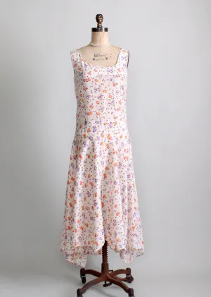 Vintage 1920s Floral Summer Party Dress